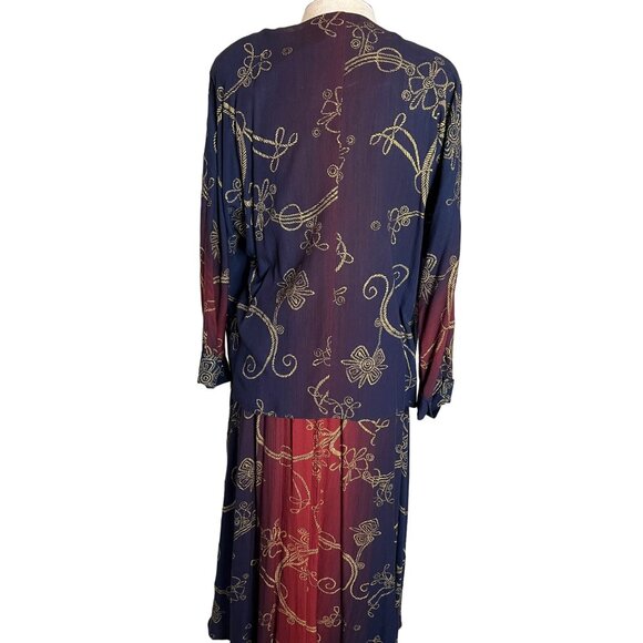 Vintage Carole Little Petites Size 4 Boho Jacket Blouse & Skirt Set - Picture 2 of 16